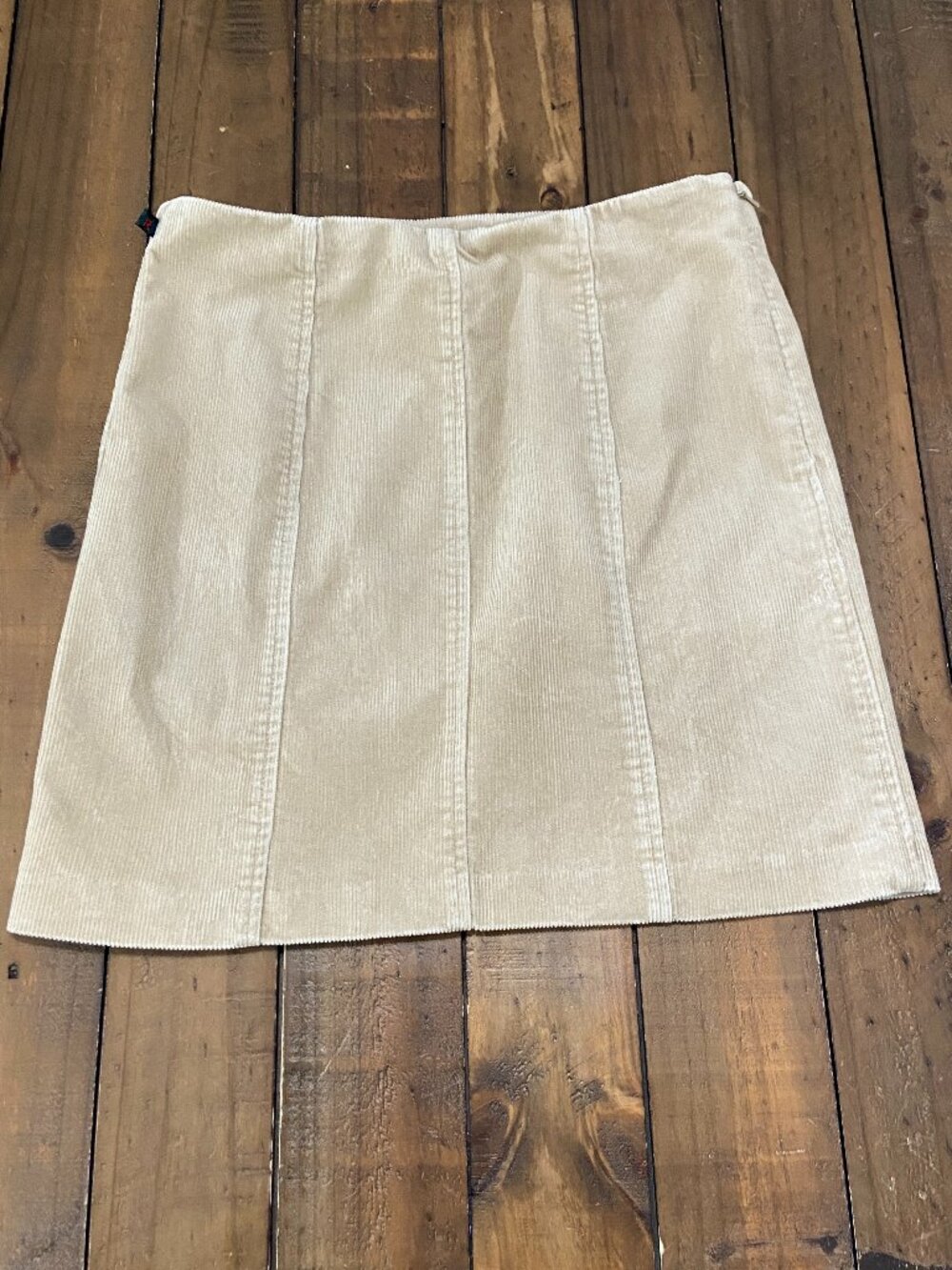 Vintage Ralph‎ Lauren Corduroy A-Line Mini Skirt Tan 0
